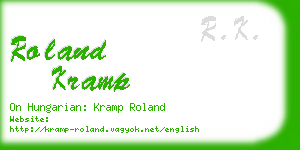 roland kramp business card